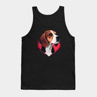 Beagle Valentine's Day Tank Top